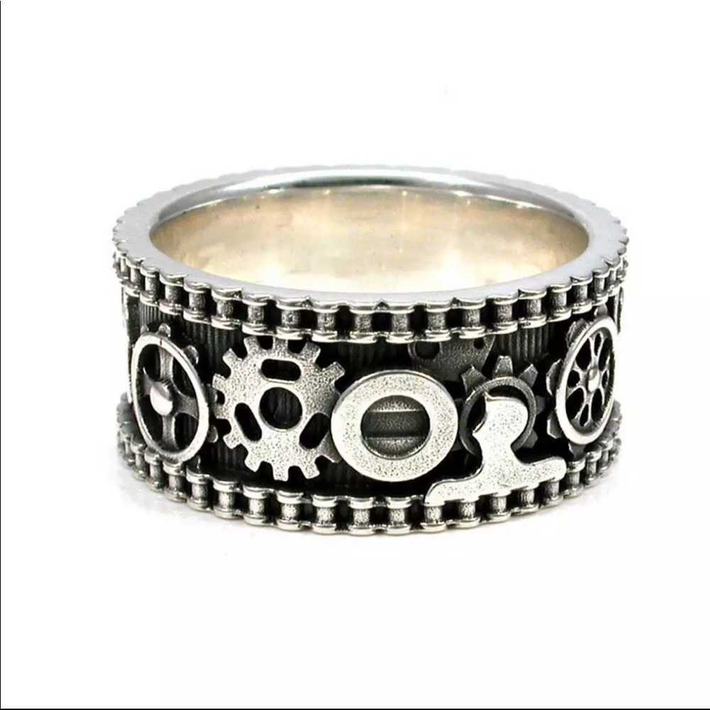 New 925 Silver Novel Electroplated Ring - Picture 2 of 6
